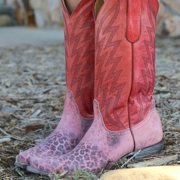 Old Gringo western leather boots Pretty in pink cowgirl boho RTL $395 NIB 7.5 - Picture 2 of 6
